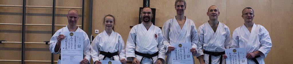 dokan karate examens geslaagden dangraden